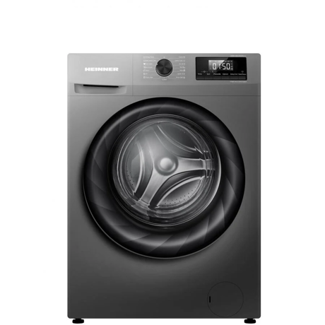 Masina de spalat rufe Heinner HWM-H9014INVTA+++, 9Kg, 1400RPM, Clasa A, Inverter, 15 programe, Display digital, Rapid 15, Steam, Add+, ChildLock, Gri titanium